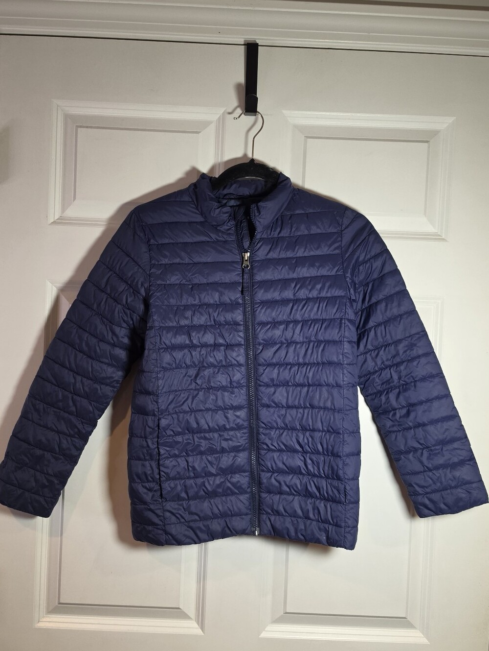 Lands' End Boys Lightweight Quilted Jacket - Blue L 10-12